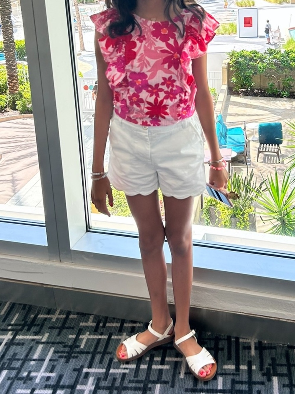 Gap Kids Girls Floral Ruffle Top 🌺